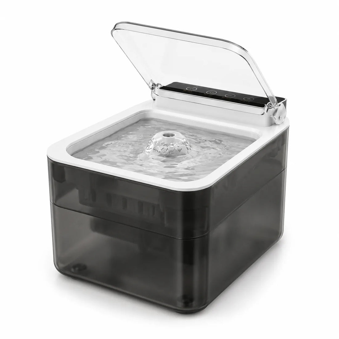 Cordless stainless-steel cat water fountain