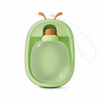 Antler portable cat water bottle in green, isolated