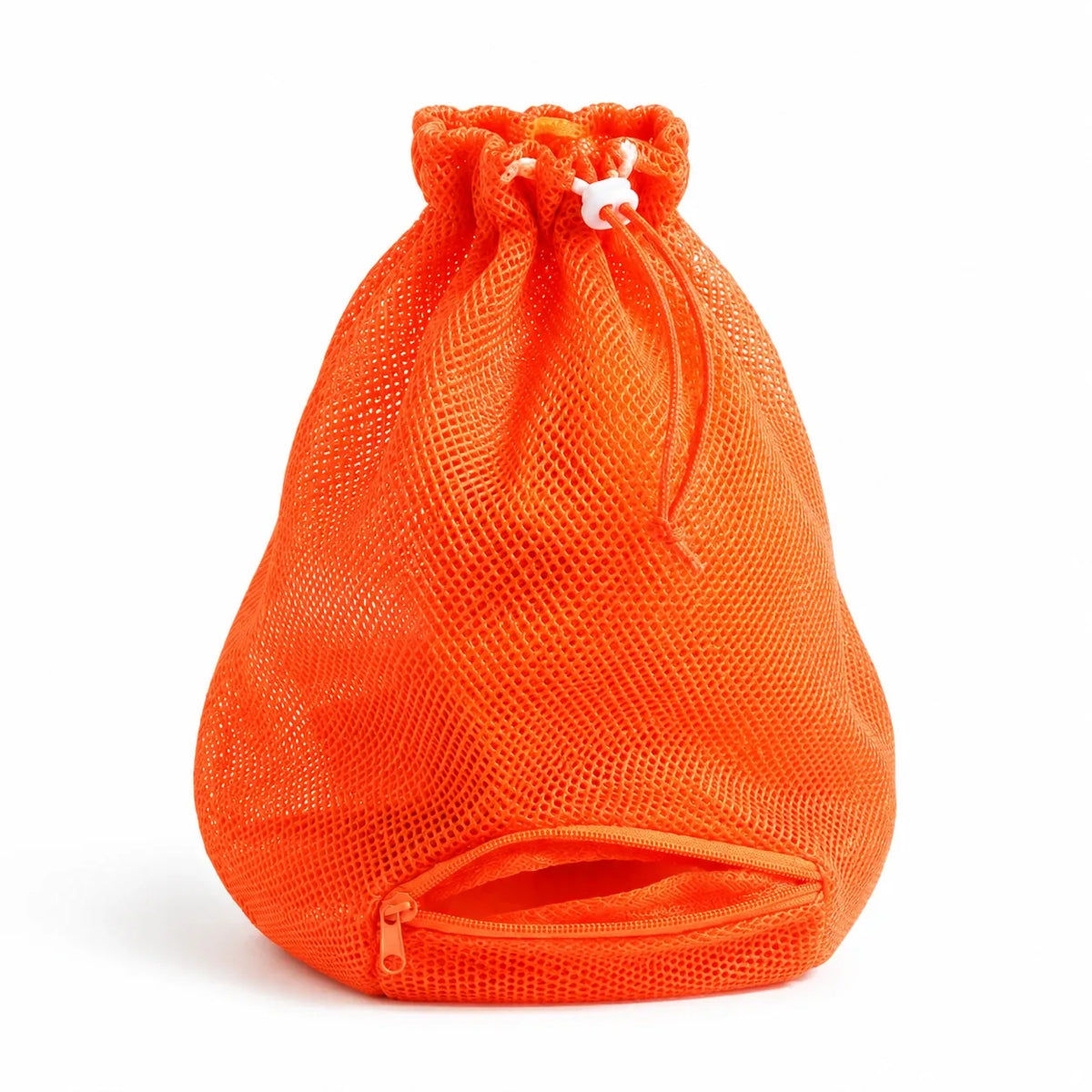 Cat grooming restraint bag in orange, isolated