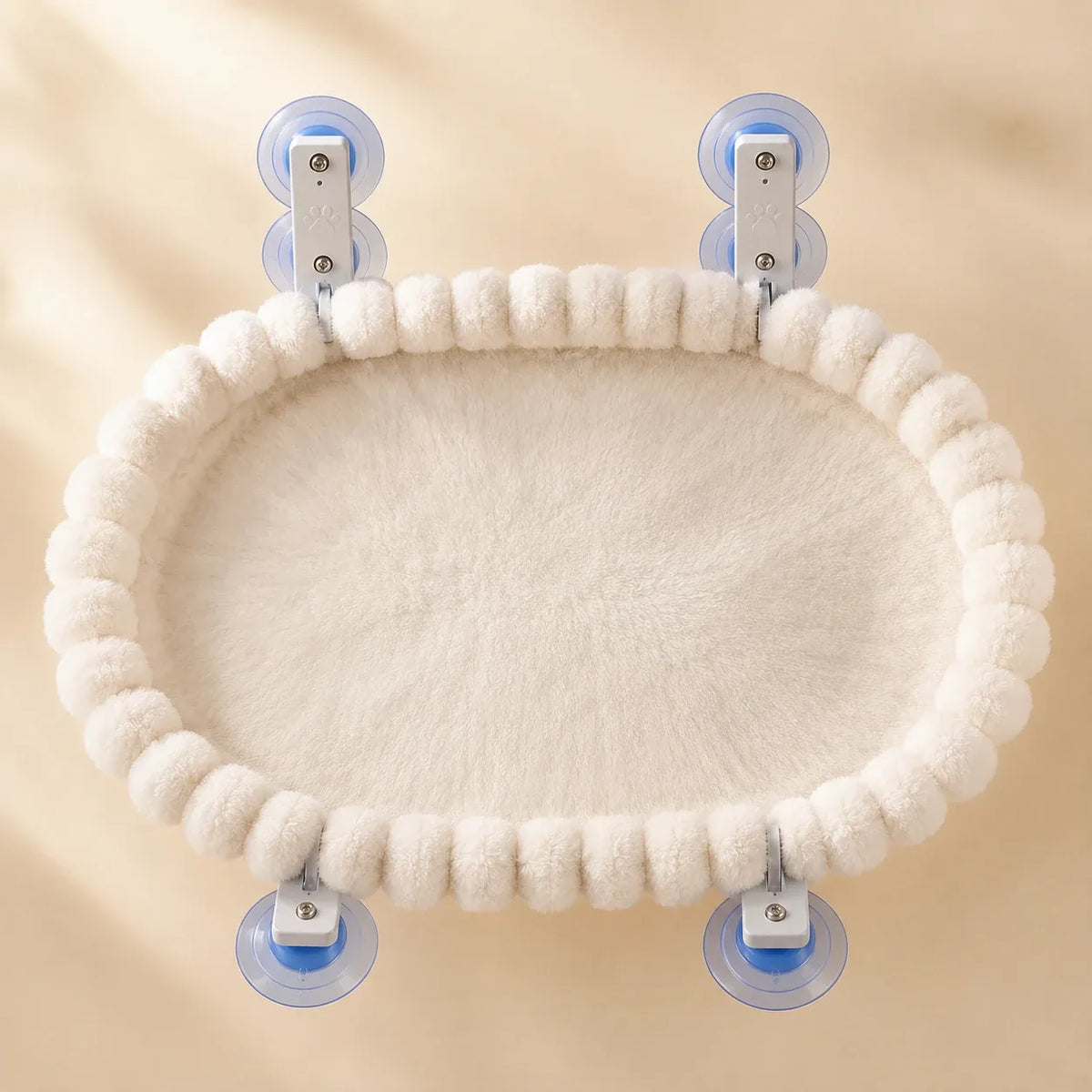 Thick plush with a pom-pom border