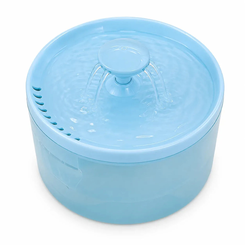 Top view of the lake blue cat water fountain