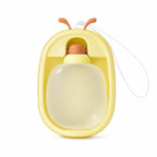 Antler portable cat water bottle in yellow, isolated