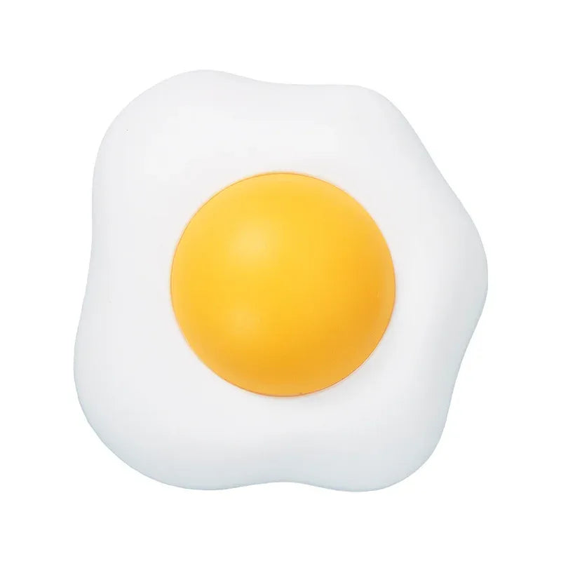 Fried egg style catnip wall ball, isolated