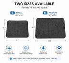 Two sizes available: small and medium litter mat