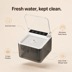 It opens the moment she's thirsty — cat drinking as the smart auto lid senses her approach