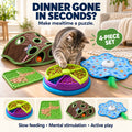 Slow-Down Set — Puzzle Feeder, Lick Mat & 2 Hunt Toys